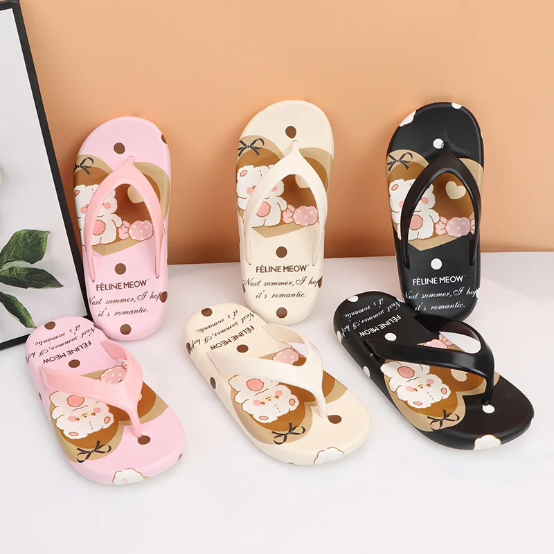 Summer Durable Children's Slippers Cute Cartoon Comfortable Flip-flops for Boys and Girls Anti-slip Sandals Birthday Gift