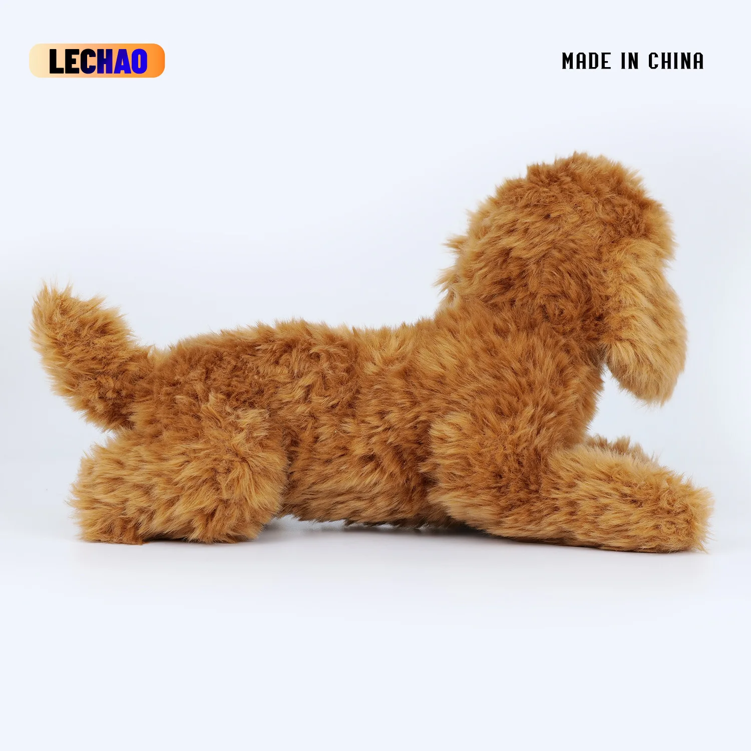 Lifelike Teddy Dog Plush Toy Cute Pet Puppy Doll Simulation Animal Plush Stuffed Brown Teddy Dog Home Decoration Kids Gift