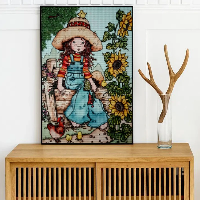 Novo 5d diy pintura diamante flor menina princesa decoração de casa completa redonda & quadrado diamante bordado ponto cruz mosaico