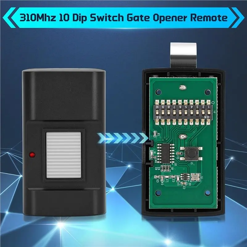 N75R-For 1050 Linear Stanley Multicode Garage Door Remote,310Mhz 10 DIP Linear Gate Opener Remote,Replace MCS105015 2Pcs