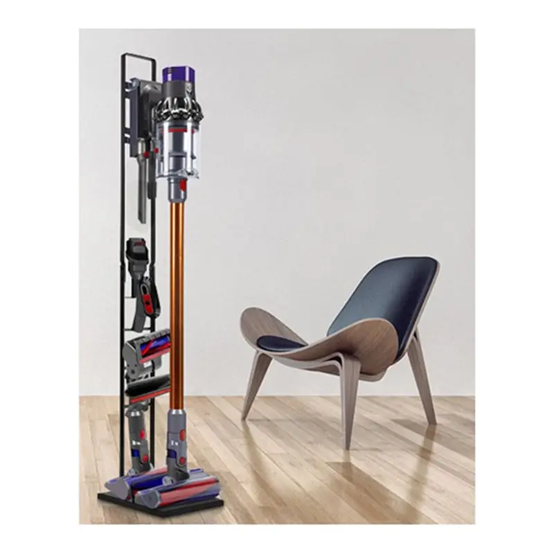 B47B Stable Vacuum Cleaner Stand Holder for Dyson V15 V11 V10 V8 V7, Freestanding Floor Storage Bracket, No Drilling