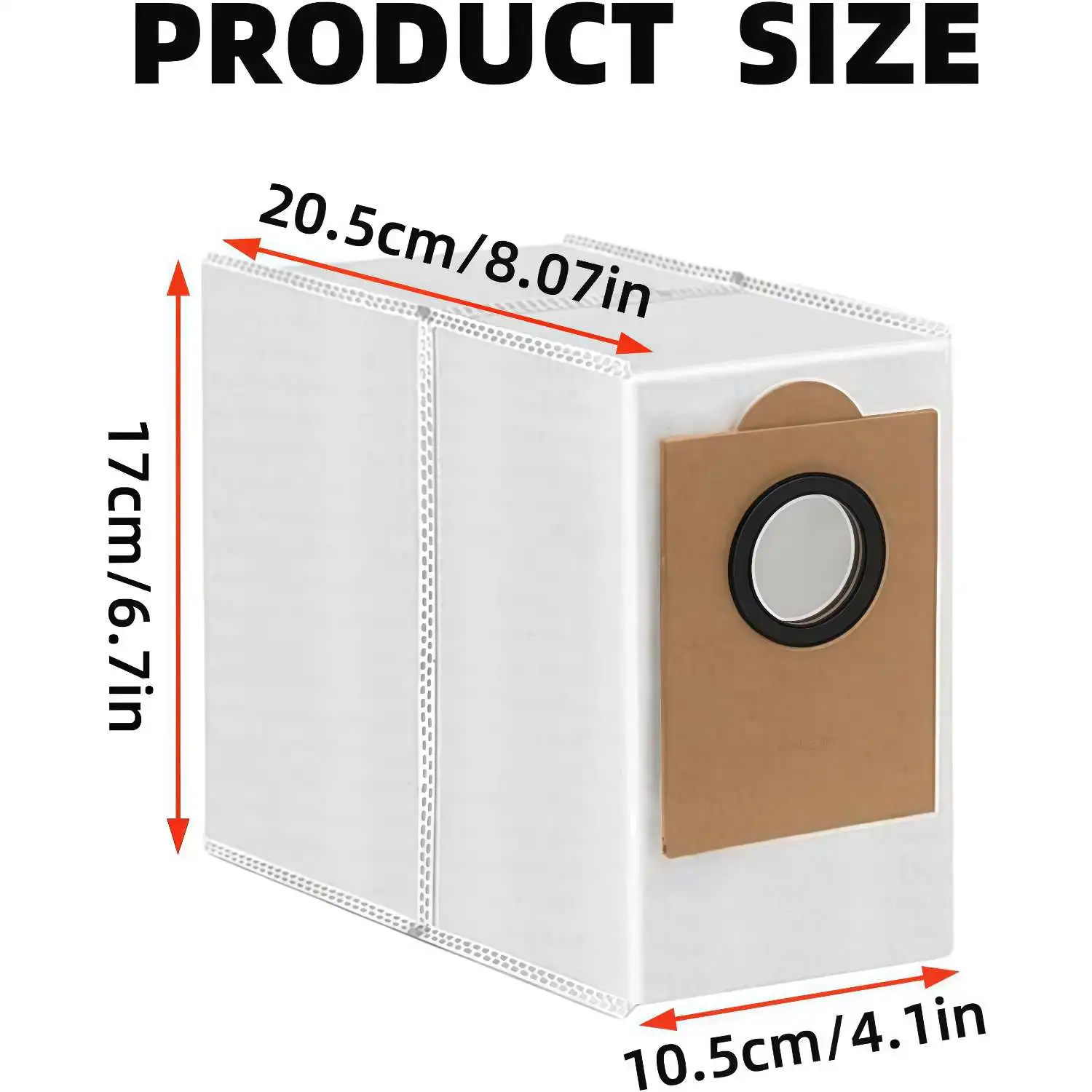Replacement Dust Bags for Lefant M3, M3 Max, M3L Robot Vacuum Cleaner, Large Capacity Dirt Disposable Vacuum Cleaner Dust Bags
