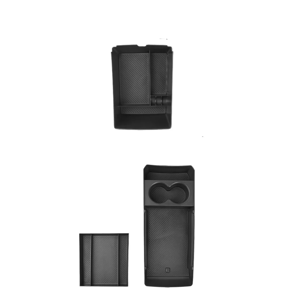 For Kia EV5 2024 2025 2026 3PCS Armrest Insert Tray Double-Layer Central Console Storage Organizer Auto Interior Accessories