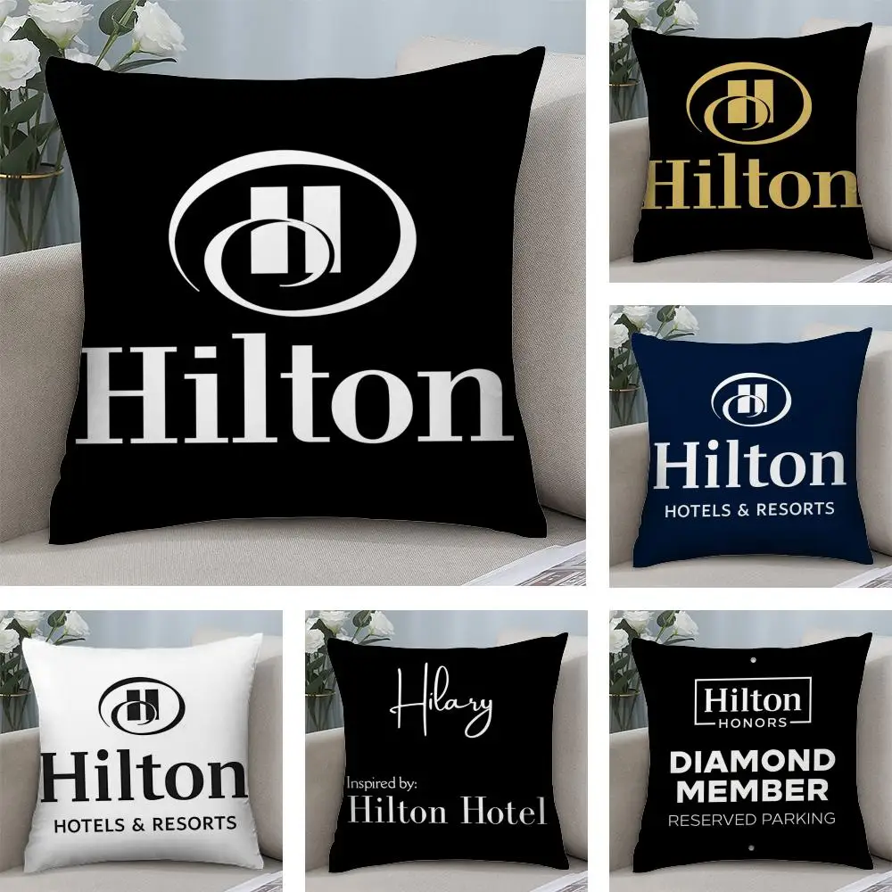

Luxury H_Hilton Custom Cushion Cover Soft Plush Fabric Double-Sided Printed Sofa Cushion Cover for All Seasons Home Decor Gift