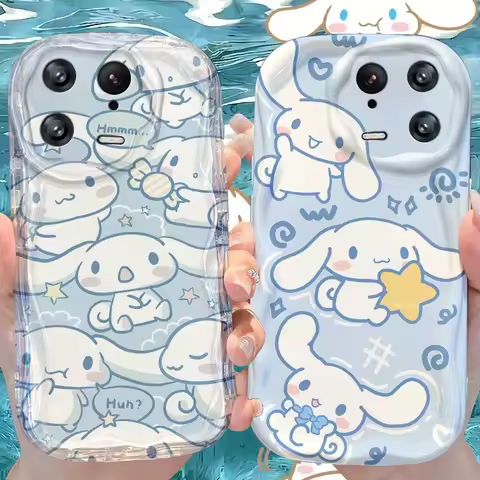 Adorable Cinnamoroll Soft Case for Xiaomi Mi 15 14T 13 Lite 12 Pro 12S 12X 11i 5G POCO X7 X6 X5 X4 GT X3 NFC F6 M6 Plus Cover