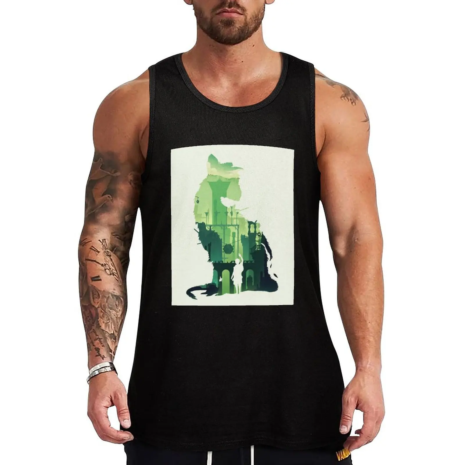 

The Last Guardian Art Tank Top Vacation Tank Top Casual Sleeveless Beach Wear Shirt