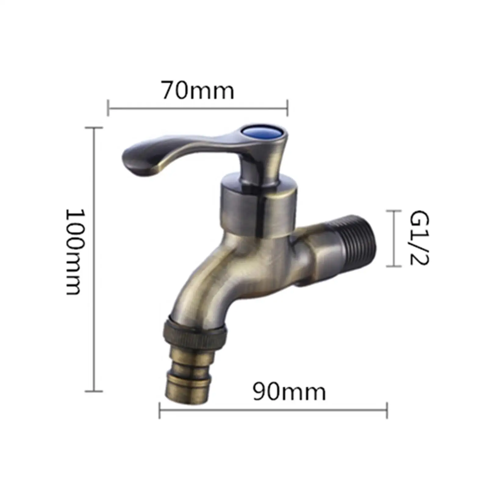 

Садовый уличный кран в европейском стиле, антикварный, для стиральной машины, одинарный