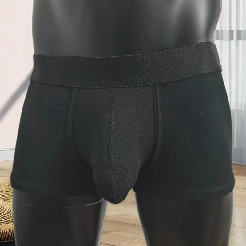 2026 Cotton Men's Boxer Briefs with Large Pockets, Comfortable and Hot-Selling Men's Sexy Underpants.