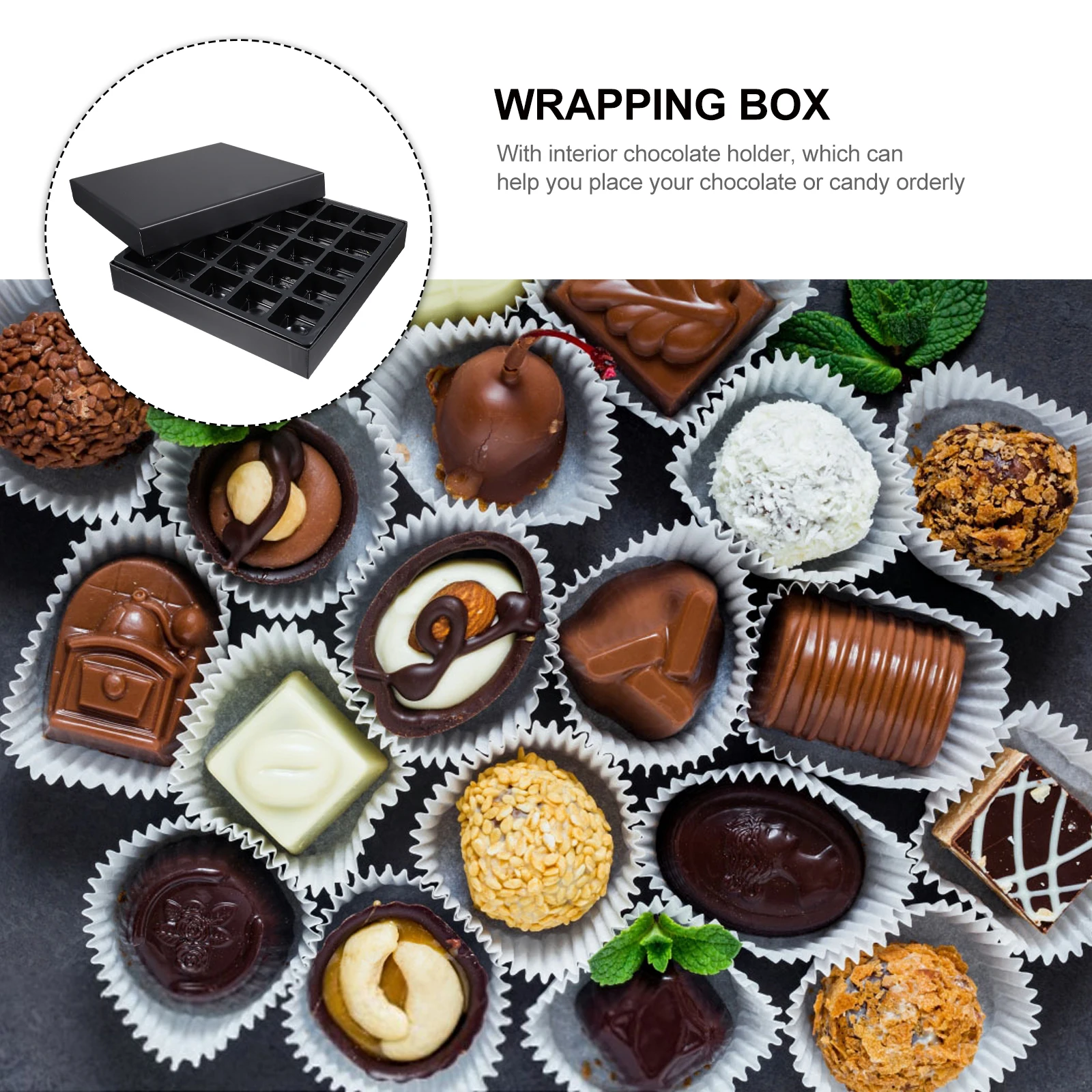 

Chocolate Gift Elegant Candy Wrapping Boxes Interior Holder Party Present Container Unique Gift Box Premium Quality Packaging