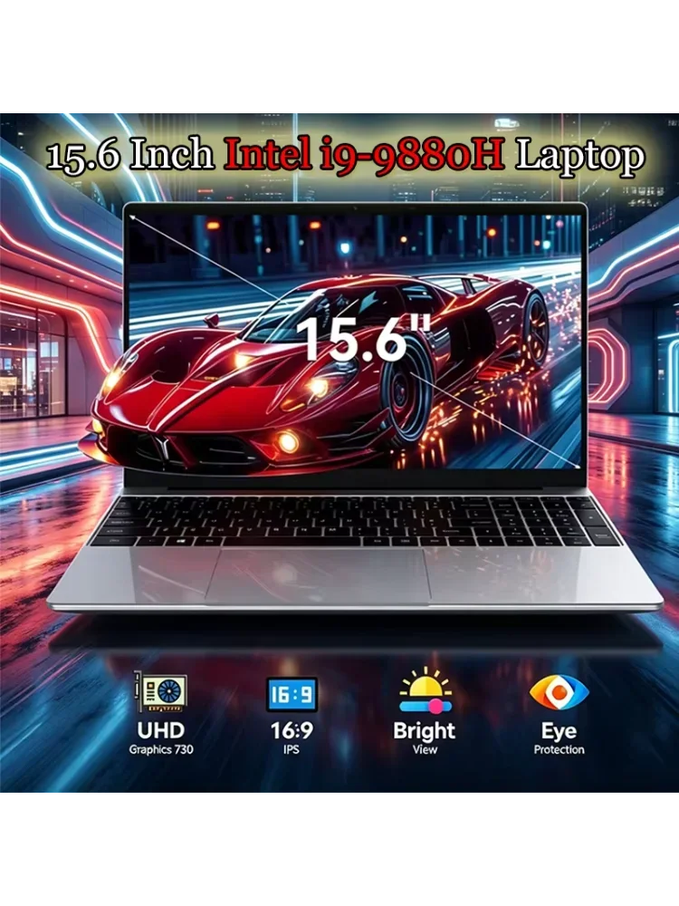 Neues 15,6-Zoll-FHD-IPS-Notebook mit 120-Hz-Bildschirm, Intel i9-9880H, 32 GB RAM, 2 TB schneller SSD, beleuchteter Tastatur und langlebiger Batterie