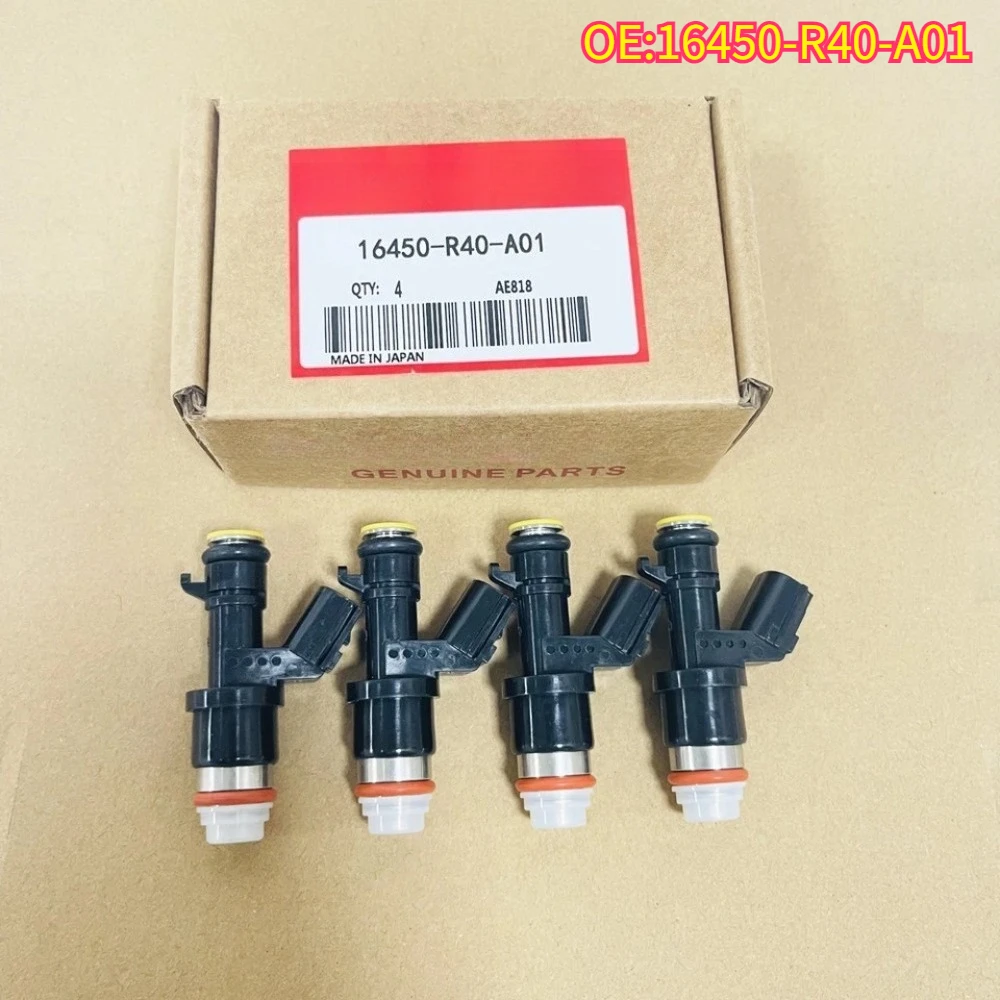

High quality New For 4PCS 16450-R40-A01 FUEL INJECTORS fit Acura ILX TSX / Honda Accord Civic CR-V 2.4L 16450R40A01