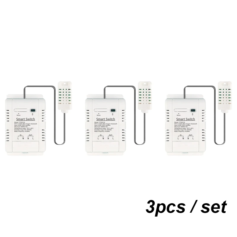 

3PCS Scimagic Tuya Wifi Smart Temperature Sensor Humidity Switch The Error Is less Than ±0.5℃ In the Temperature Range of 0~100℃