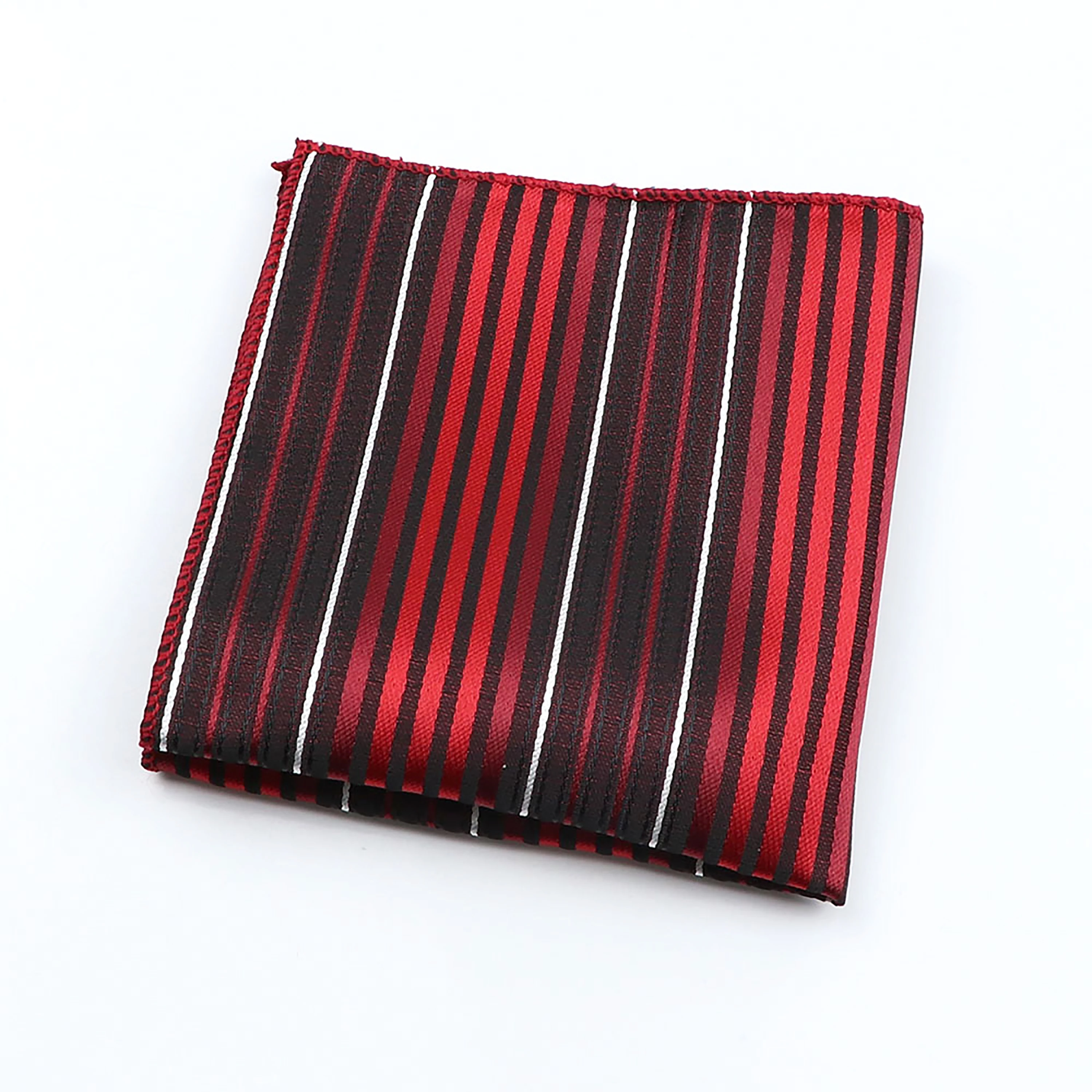 Fashion Silk Polyester Hanky Pocket Squared 24cm Width Striped Plaid Dot Red Blue Handkerchiefs For Men Banquet Accessory Gift