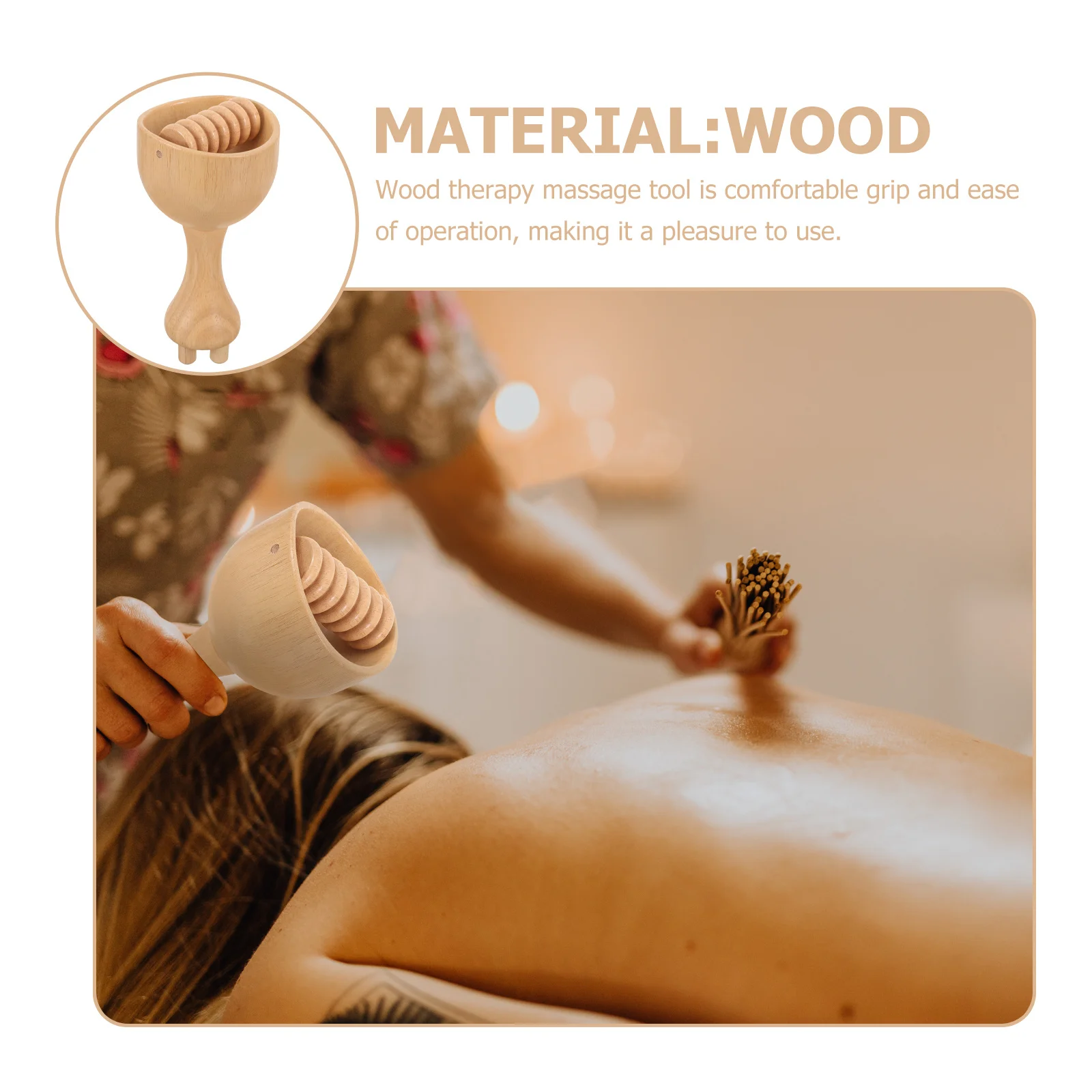 

Деревянная массажная чашка с роликовым ручным устройством для расслабления мышц и кровообращения, деревянная терапия, инструмент для коррекции фигуры