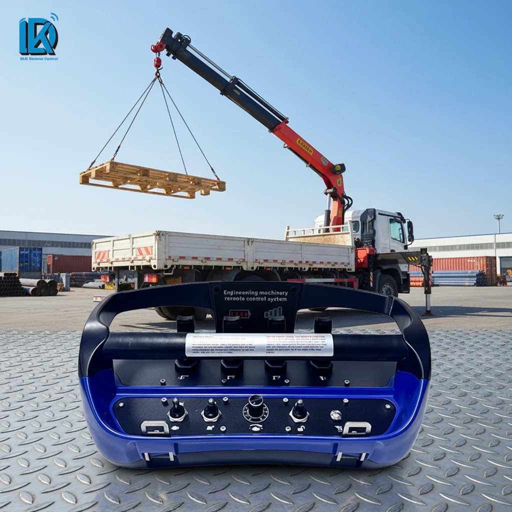 4 Functions + Accelerator DC 12V or 24V Precision and Great Sensitivity Proportional Crane Remote Control for Loader Cranes