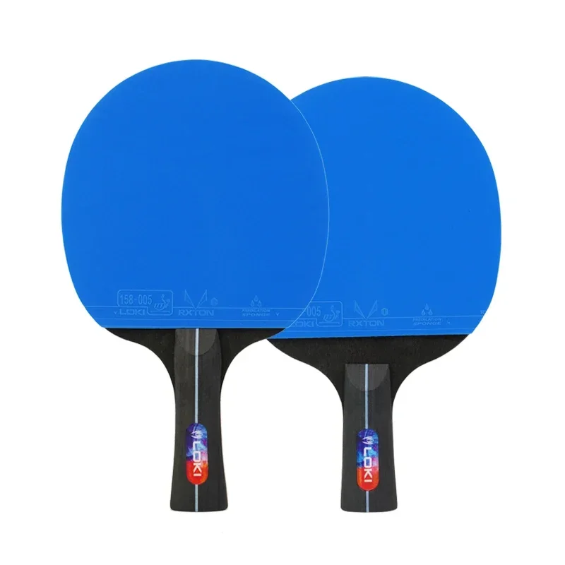 Loki k5000 tischtennis schläger set 1pc/2 stücke home entertain ment ping pong schläger mit blauer farbe ping pong gummi