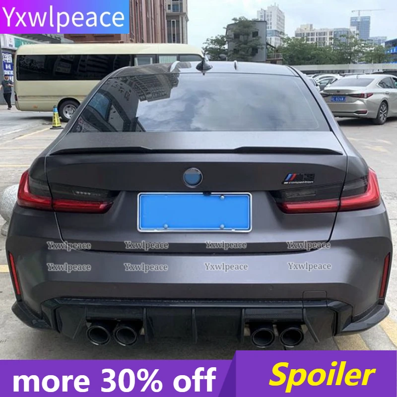 

For BMW G20 G28 M3 New 3 Series 320i 325i 328i 2019 2020 2021 2022 ABS Plastic Rear Trunk Lip Spoiler Car Accessories