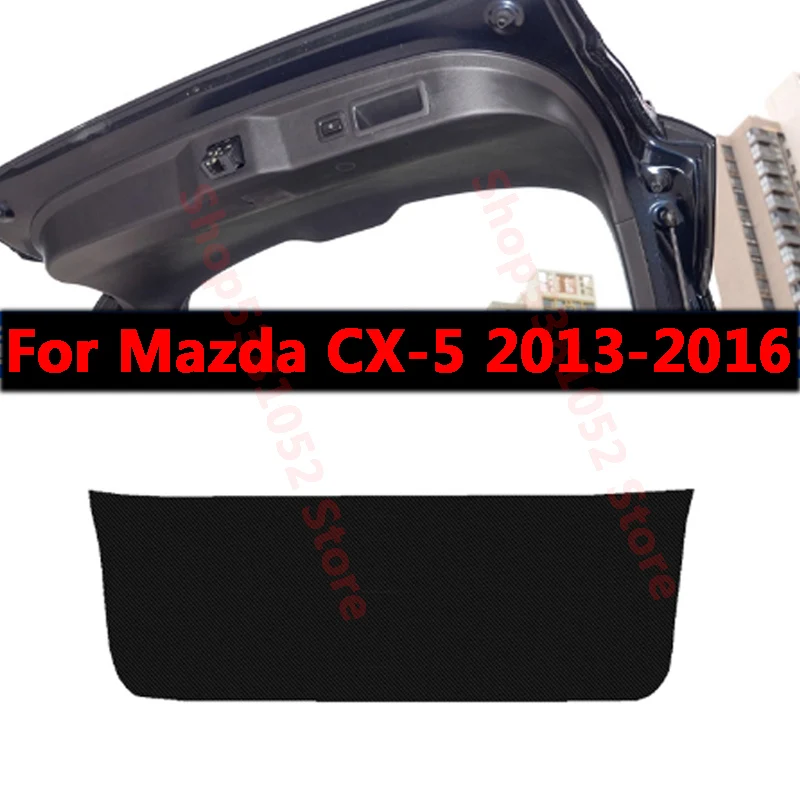 Car PU Leather Tailgate Protection Film Guard Sticker Anti-Scratch Trunk Door Decoration for Mazda CX-5 CX5 2013-2016