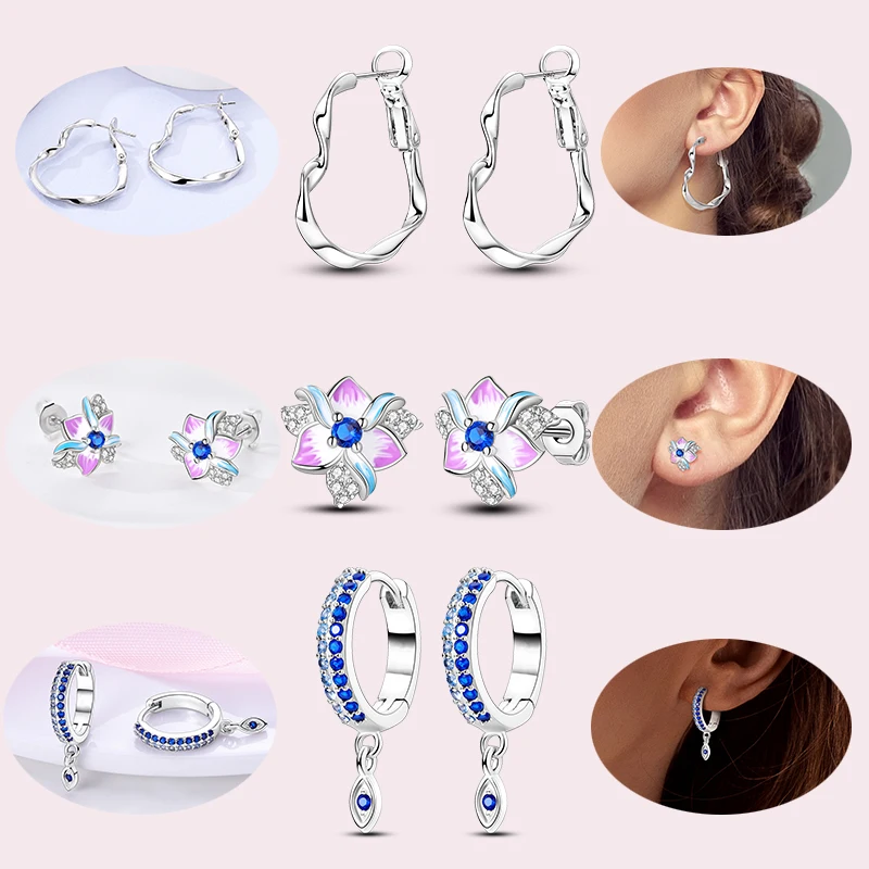 925 Sterling Silver Hoop Earrings Hypoallergenic Simple Hoops Earrings For Women Earrings Engagement Anniversary Jewelry Gift