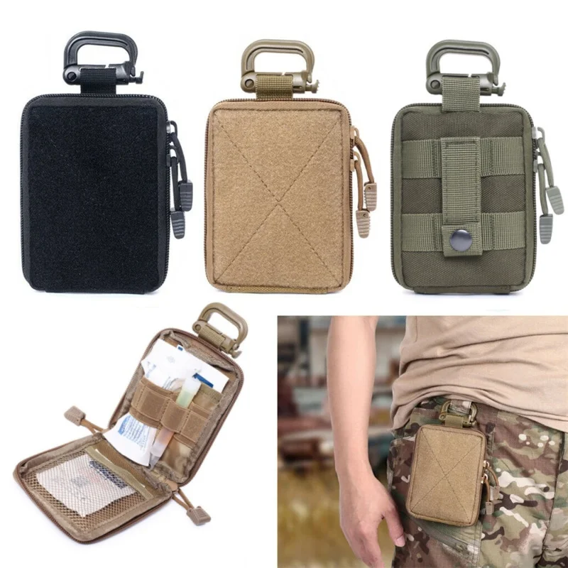 المحفظة التكتيكية EDC الحقيبة سستة حزمة متعددة الوظائف حقيبة مفتاح بطاقة حالة الرياضة في الهواء الطلق محفظة نسائية للعملات المعدنية حقيبة الصيد