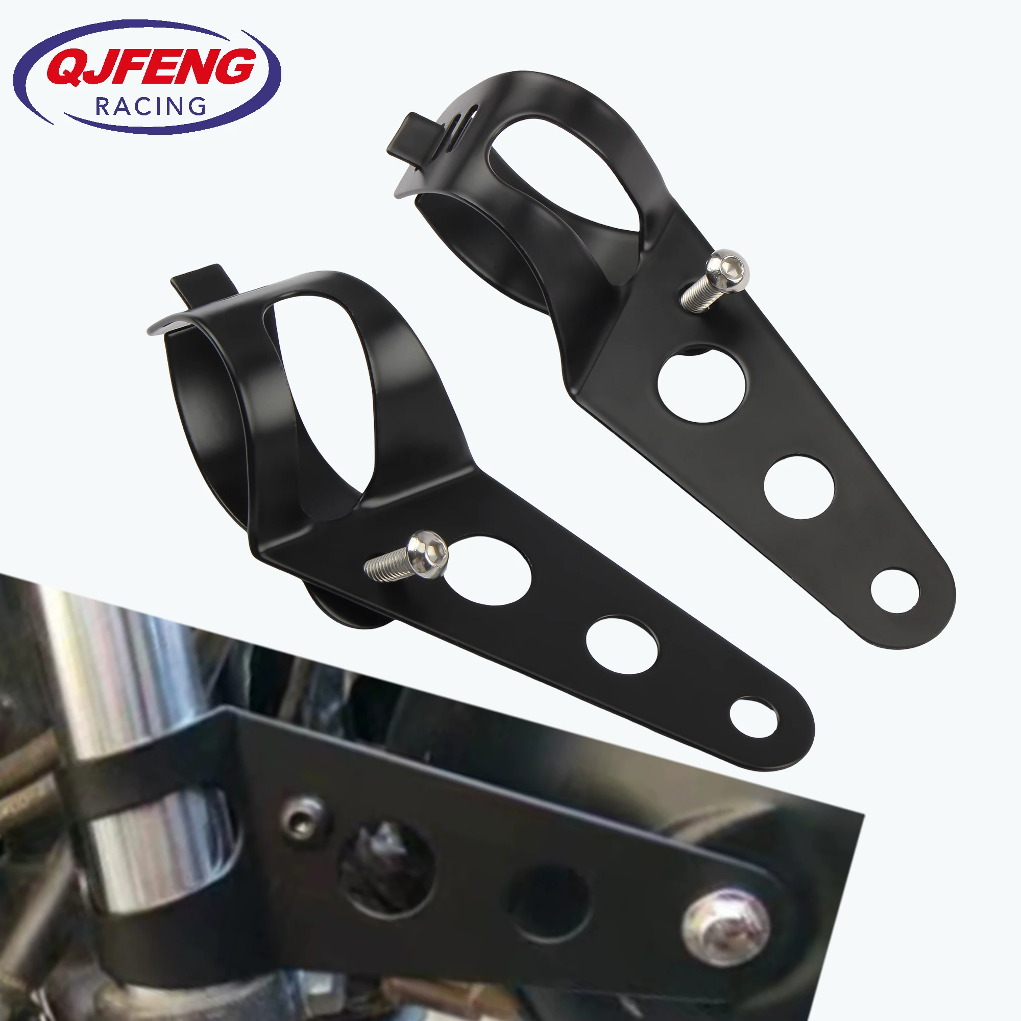 

Motorbike Headlight Mount Bracket Fork Tube 38-48mm Motorcycle Headlamp Holder Clamp Universal Adjustable Accessories Enduro