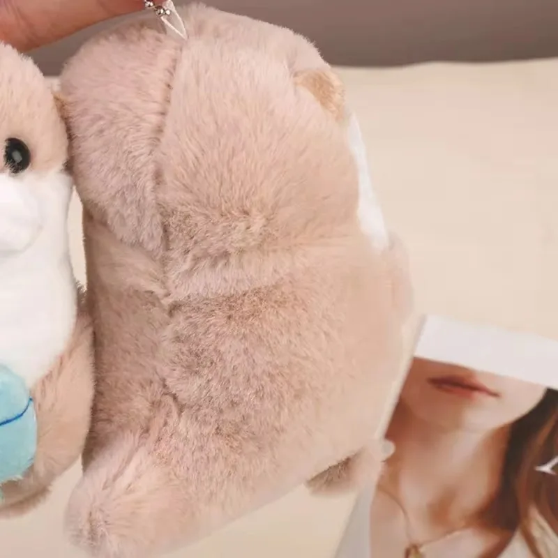 Wishing Otter Toy Key Chain High-quality Cute Animal Doll Keychain Soft Plush Cotton Otter Bag Pendant Theme Gathering Gifts