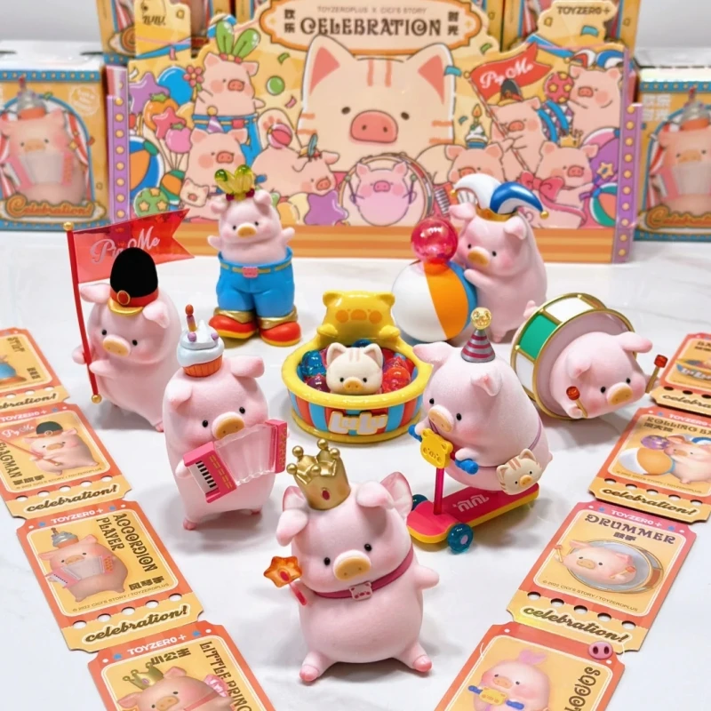 

High Quality LuLu Pig Happy Hour Series Mystery Box Blind Box Toys Carnival Toy Kawaii Doll Action Figure Birthday Gift In Stock