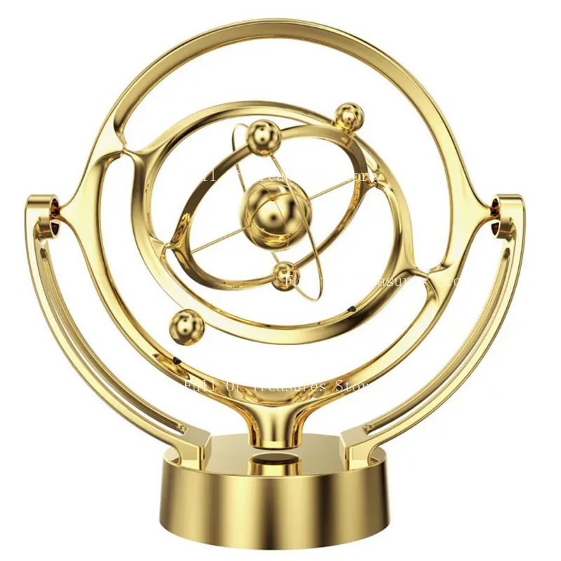Color Earth Perpetual Motion Instrument, Cosmic Milky Way Celestial Body Rocker, Magnetic Electric Rotating Chaos Ornament