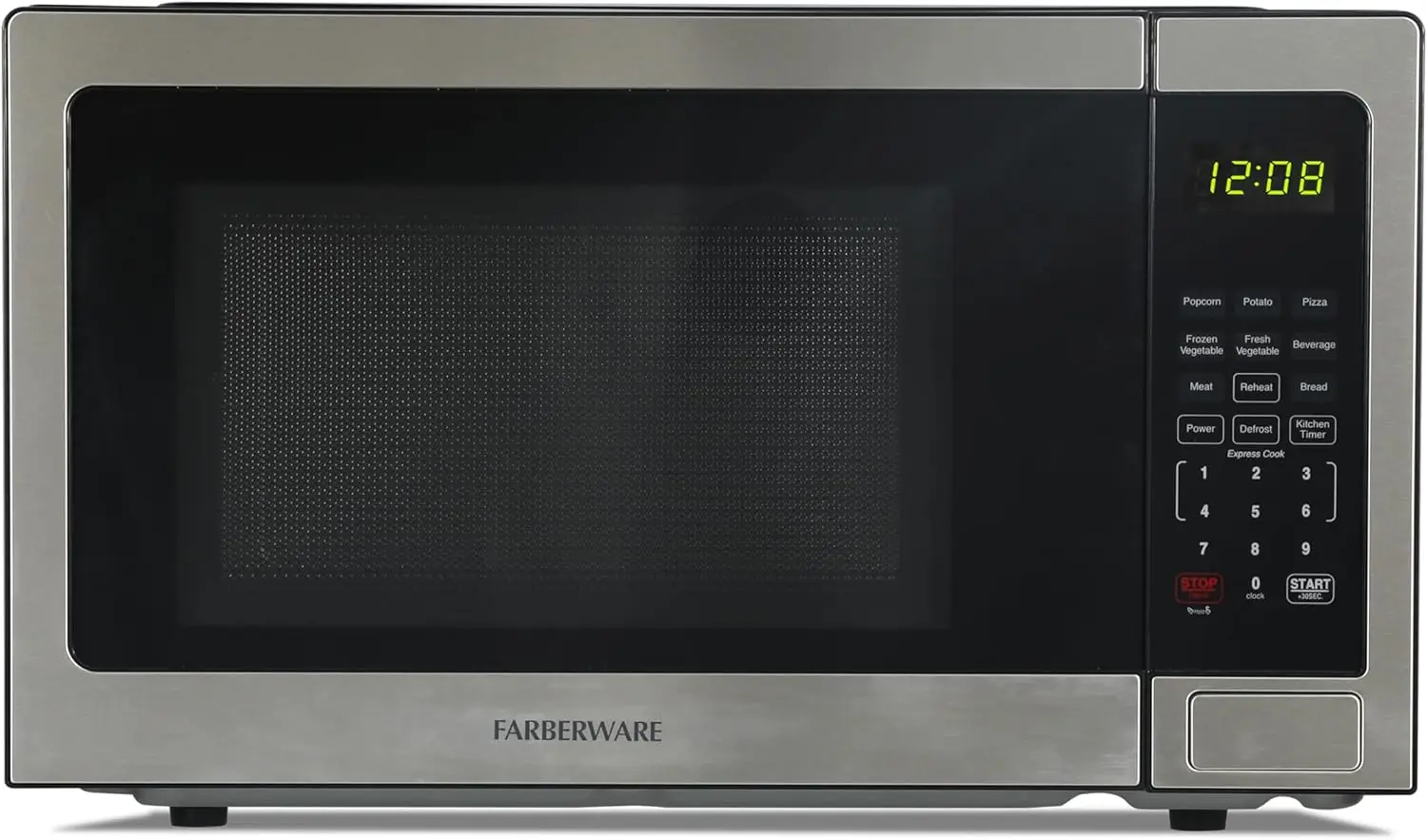 

1.1 Cu. Ft. Countertop Microwave Oven - 1000 Watts Power, Auto Cook Settings, Defrost, Easy Clean and Child Safety Lock