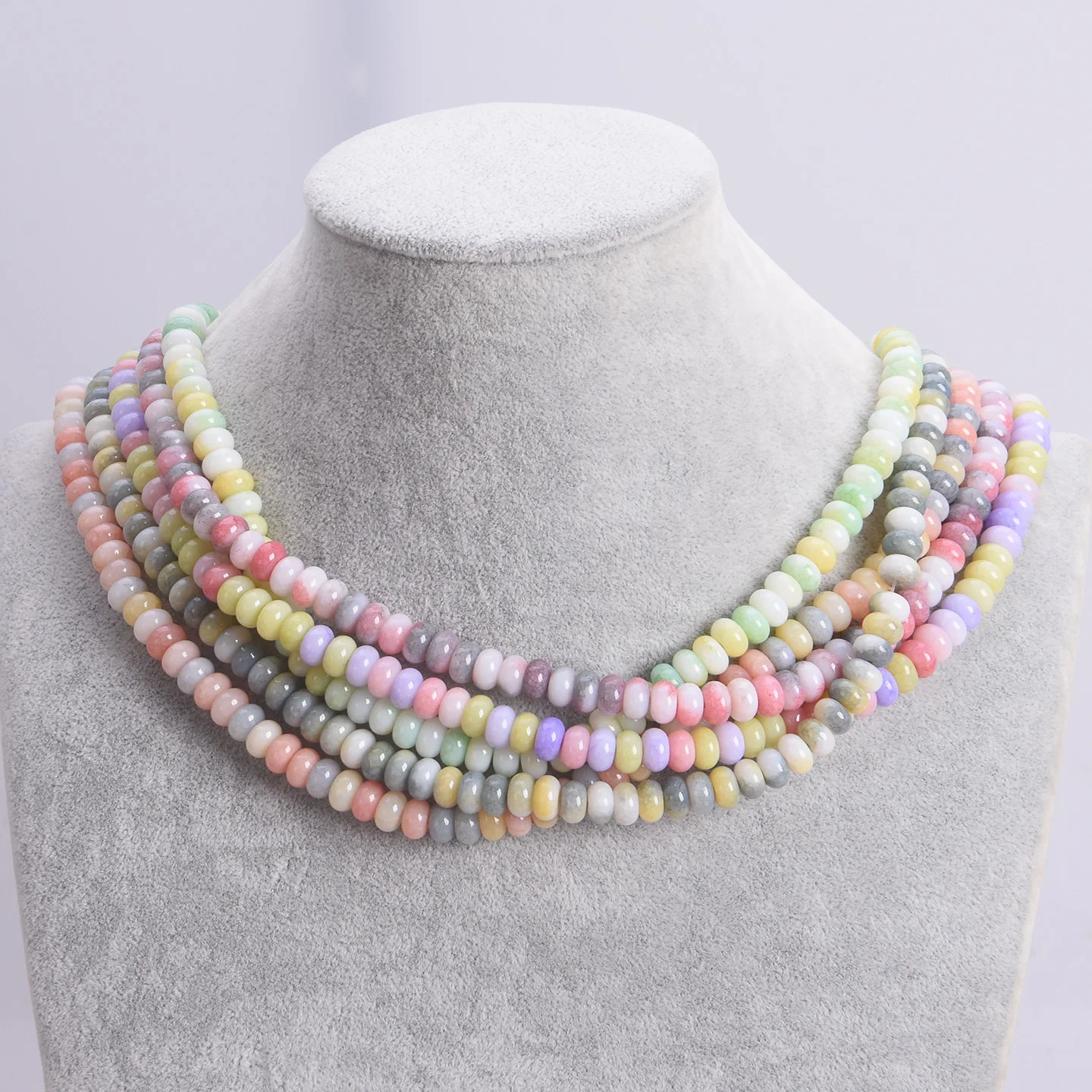 50 stuks Gemengde Kleuren Rondelle Vorm 8x5mm Opaak Glas Losse Spacer Kralen Lot Voor Sieraden Maken DIY Armband Bevestigingen