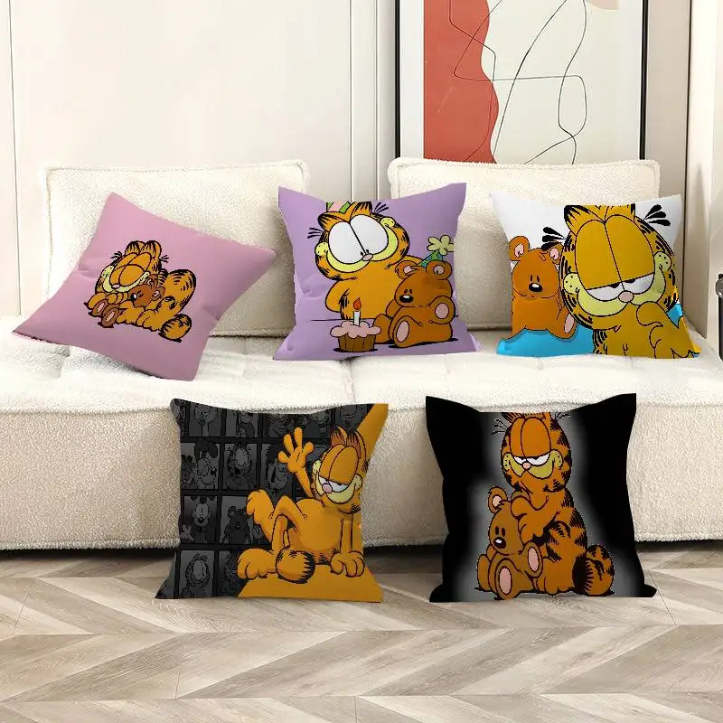 Anime G-Garfield Cute Cat Pillow Cushion Cover Pillowcase Living Room Sofa Home Decor Customized