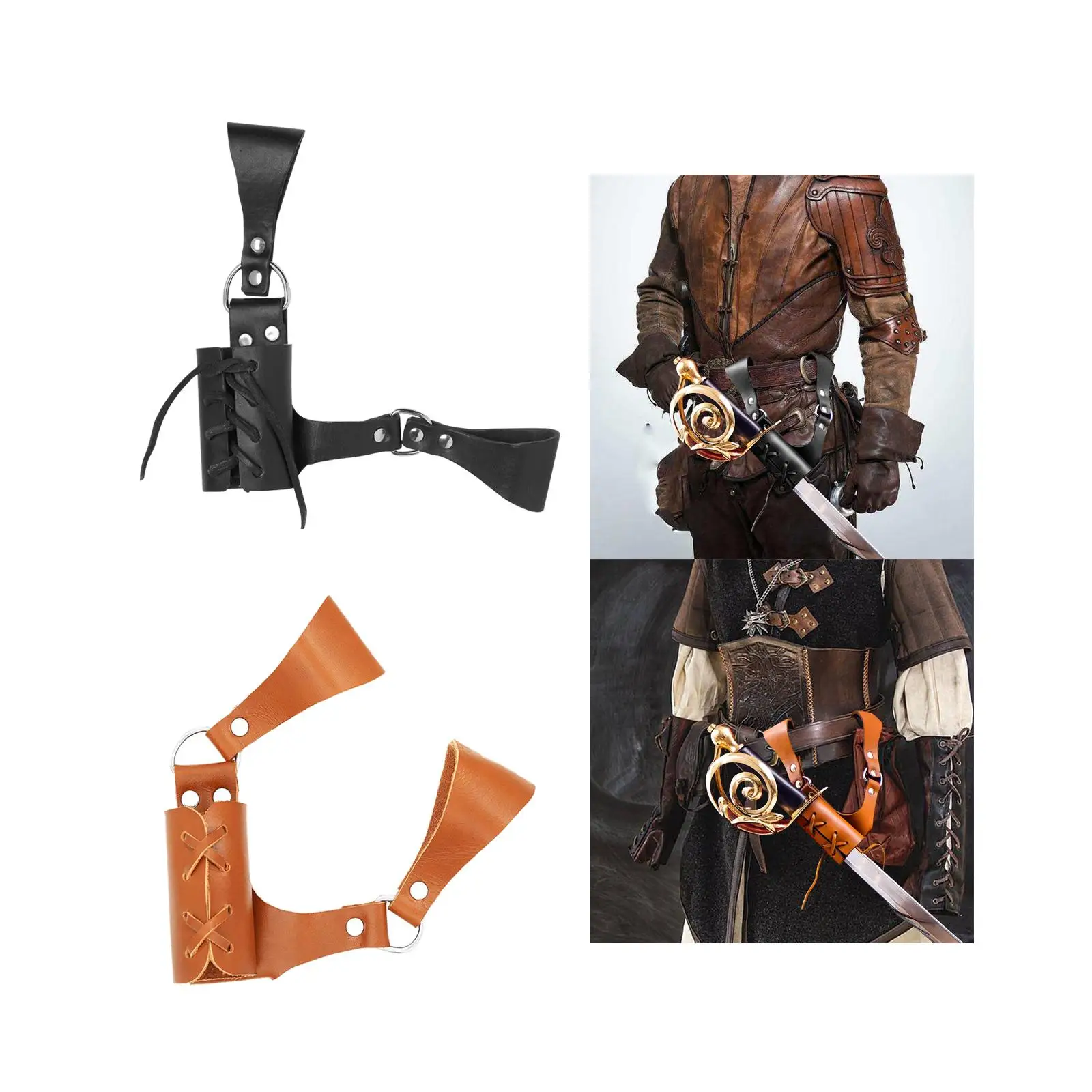 Espada Medieval de rana de estilo Vintage, espada Medieval, Rapier, soporte de cinturón para juego de rol de Assassin Knight