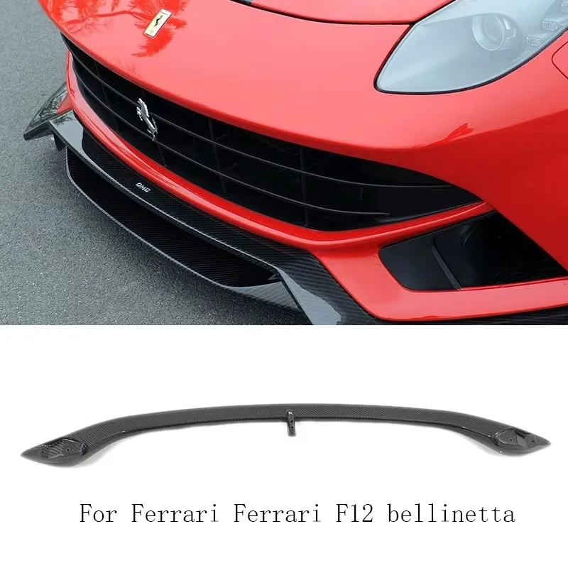For Ferrari F12 Berlinetta 2013-2014 Carbon Fiber Front Lip Front Shovel Front Bumper Lip Body Kit