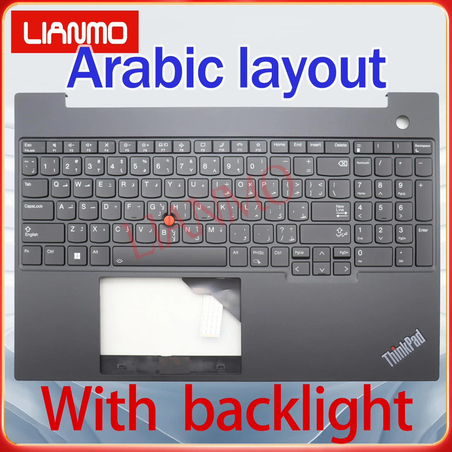 Arabic/Belgian/Bulgarian/Brazil/Canadian French/German/Dansk/UK layout for Lenovo ThinkPad E16 G1 C-shell backlight keyboard