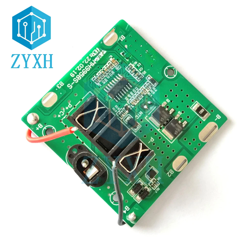 BMS 5S 21V 18V 12A Li-ion 18650 Battery Packs Charge Board Short Circuit/Temperature Protection with DC Connector For Drill