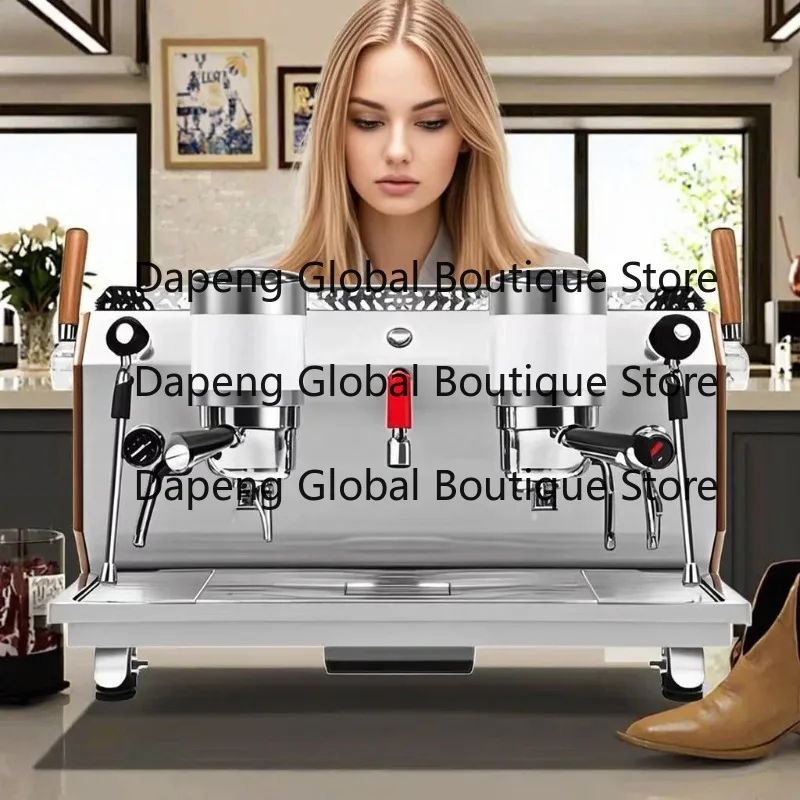 Double Boiler Italy Coffee Maker Italian Cappuccino Professional Commercial Espresso Coffee Machine with Brew System（Deposit）