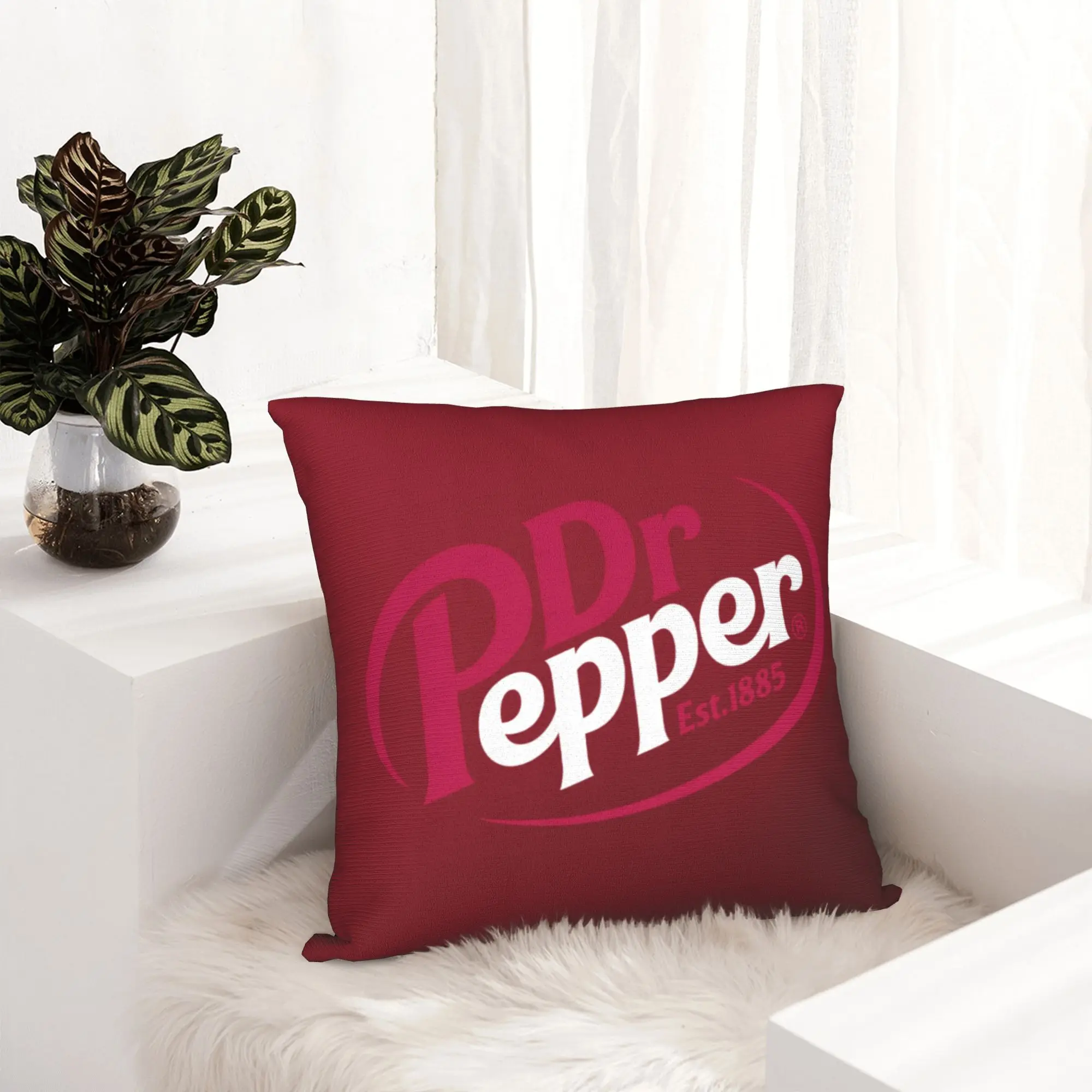 Unique Peppers Print Pillow Decoration Kawaii Vintage Dr. Soda Est Chair Cushion Square Pillowcase