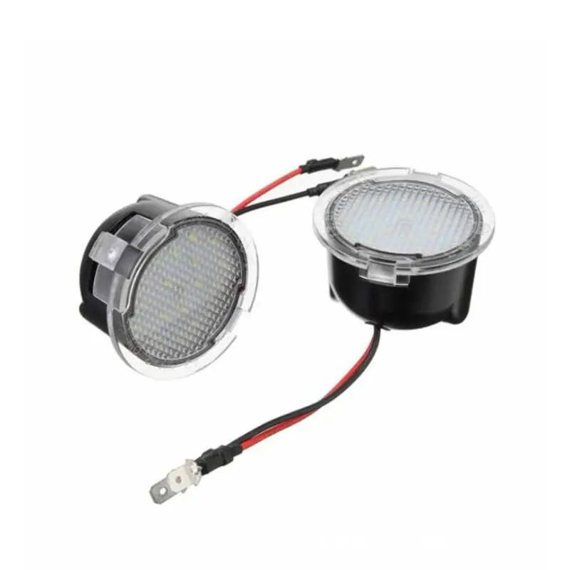 2Pcs Car LED Under Side Mirror Light Lamp Puddle Lamp Vehicle Lighting Assembly Drop Shipping