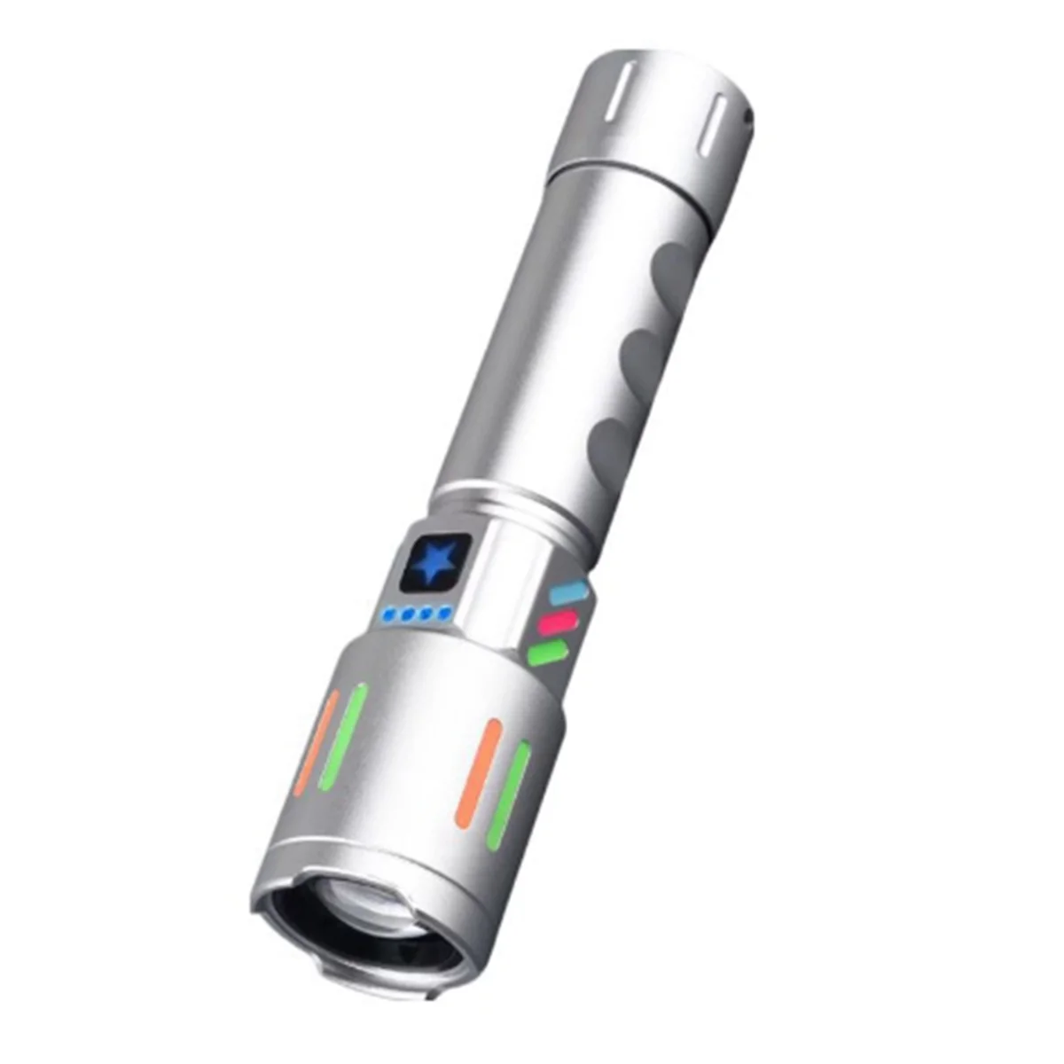 

BAAU Led Rechargeable Aluminum Alloy Flashlight Outdoor Multi-Function Retractable Flashlight Convenient Flashlight Lighting