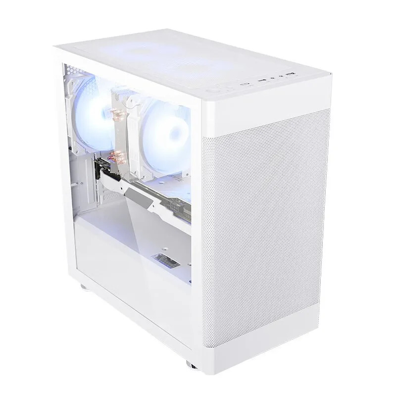 

Suitable for Easy Master S1 black and white small chassis/panoramic glass side through/support MATX main board