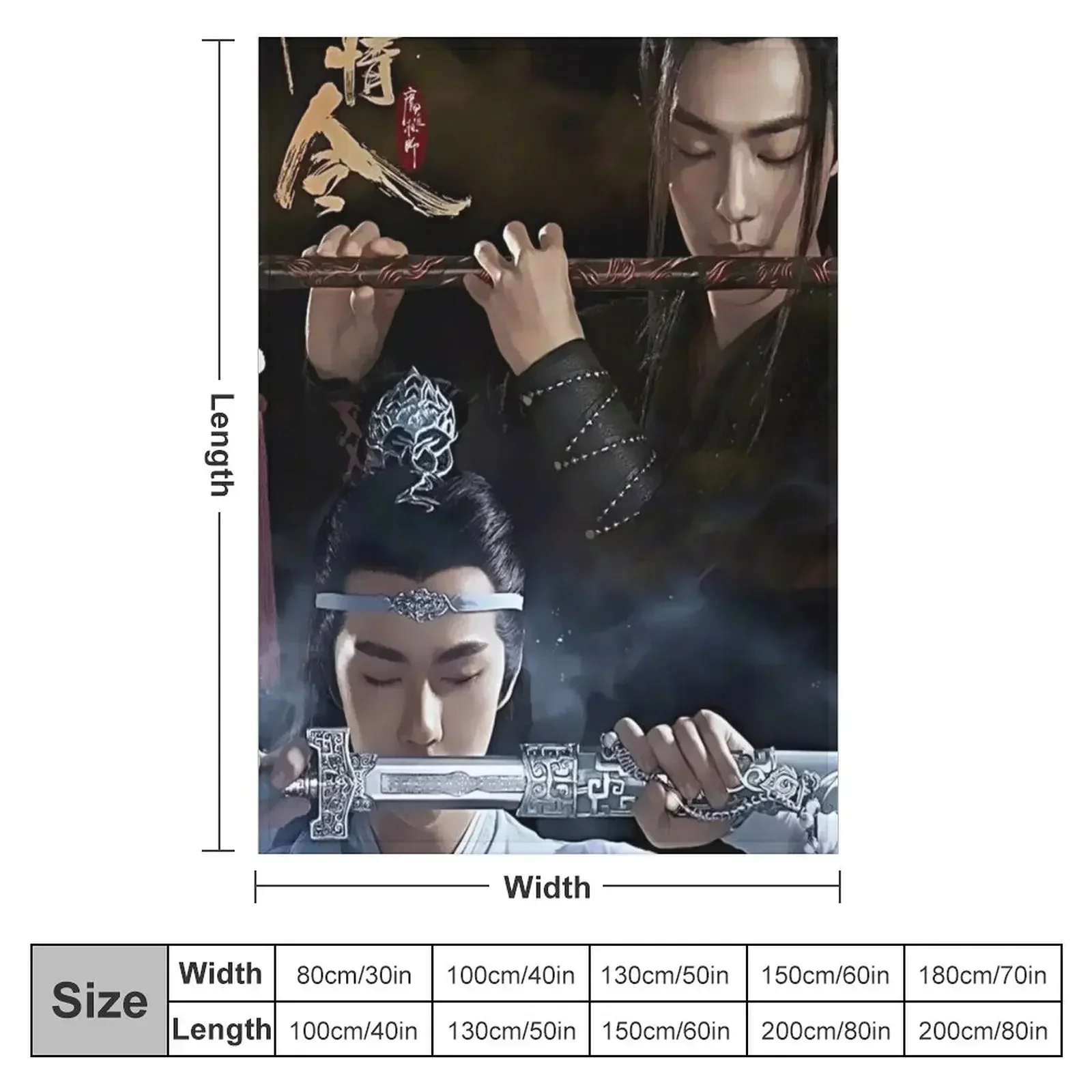 Grandmaster of Demonic Cultivation Throw Blanket Cute Plaid Bed linens Cute Quilt Moving For Sofa Thin Blankets