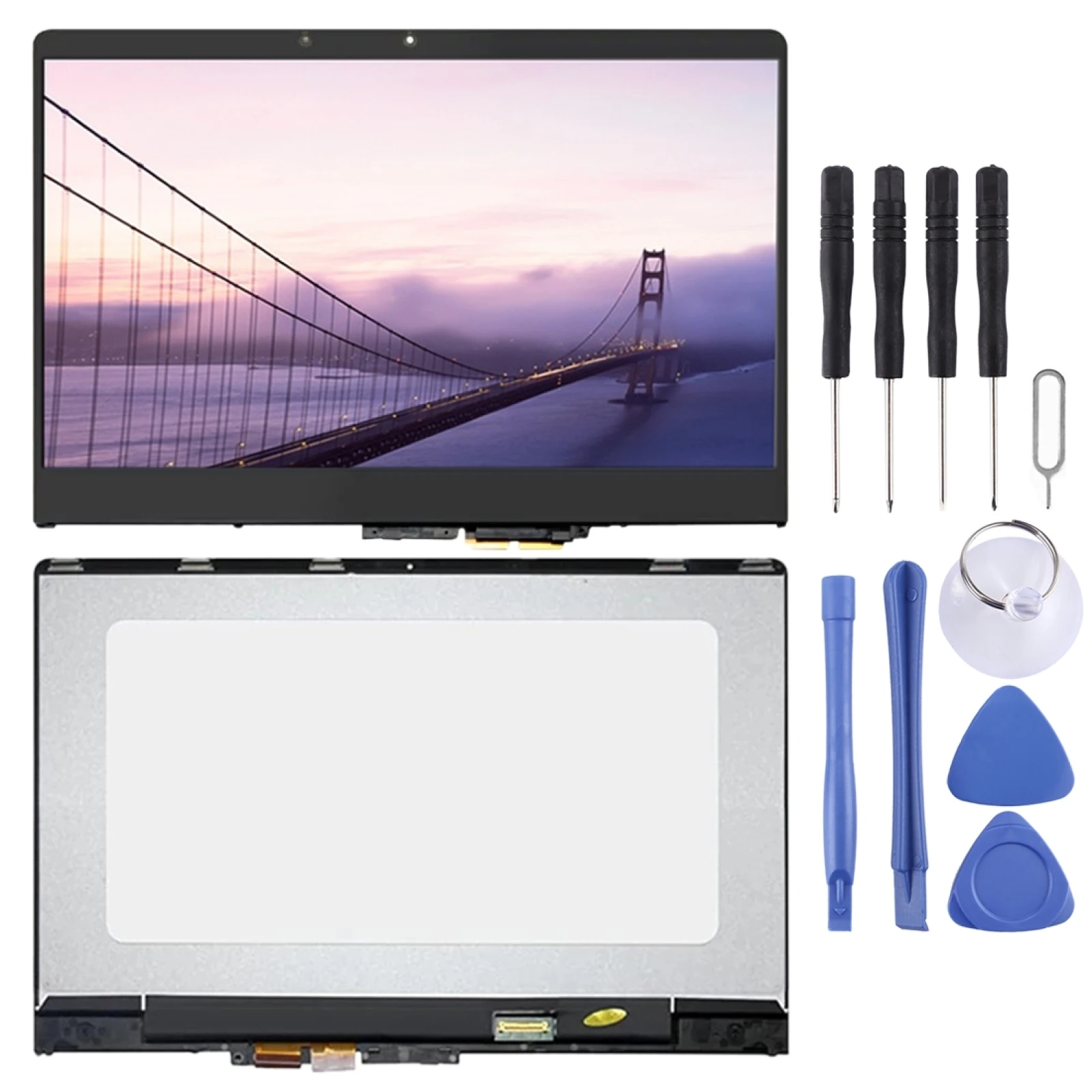 

1920 x 1080 FHD OEM LCD Screen for Lenovo YOGA 710-14ISKIKB 5D10M14182 Digitizer Full Assembly with Frame