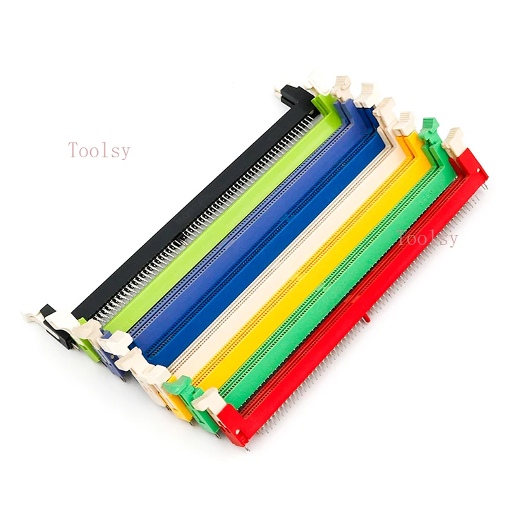 

Разъем памяти основной платы настольного компьютера DDR1 DDR2 DDR3 DDR4 Два корня