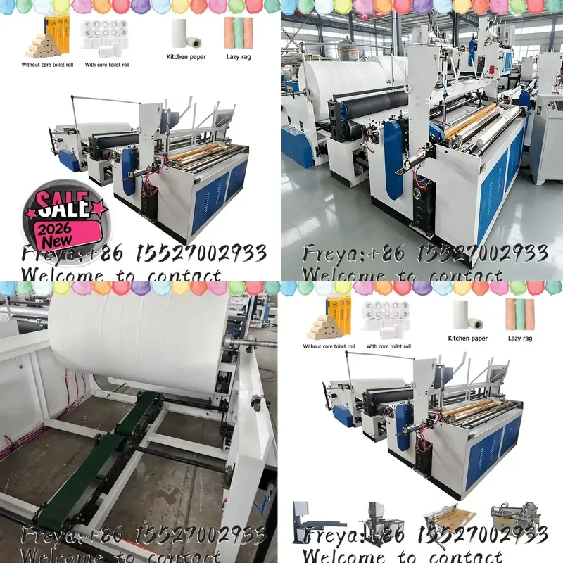 Small Toilet Tissue Paper Roll Production Line for Paper Processing Machinery