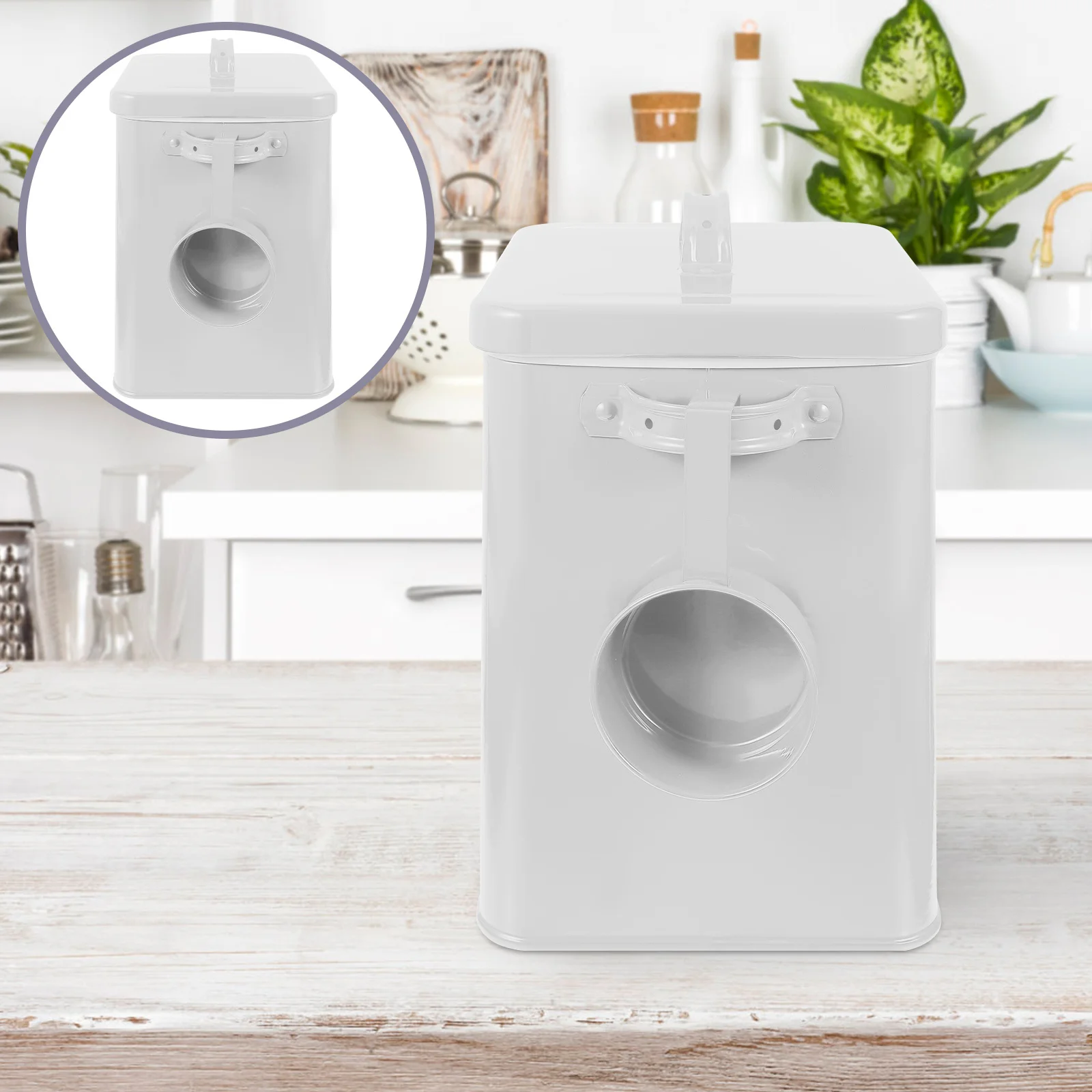 Metal Laundry Powder Canister Iron Airtight Container Large Capacity Kitchen Pantry Storage Containers for Organizing