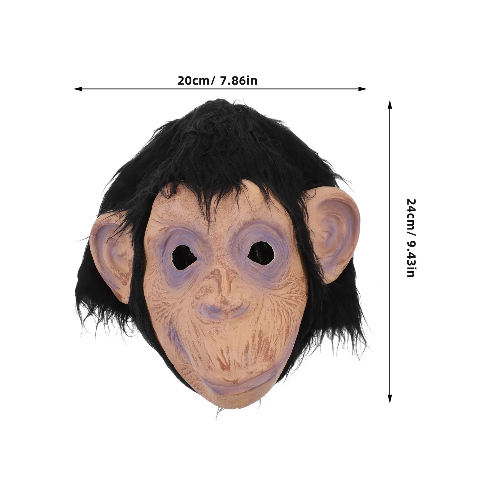 زي رأس قناع الغوريلا لحفلات الهالوين التنكرية بتصميم حيوانات خفيف الوزن ومريح ومخيف ومضحك