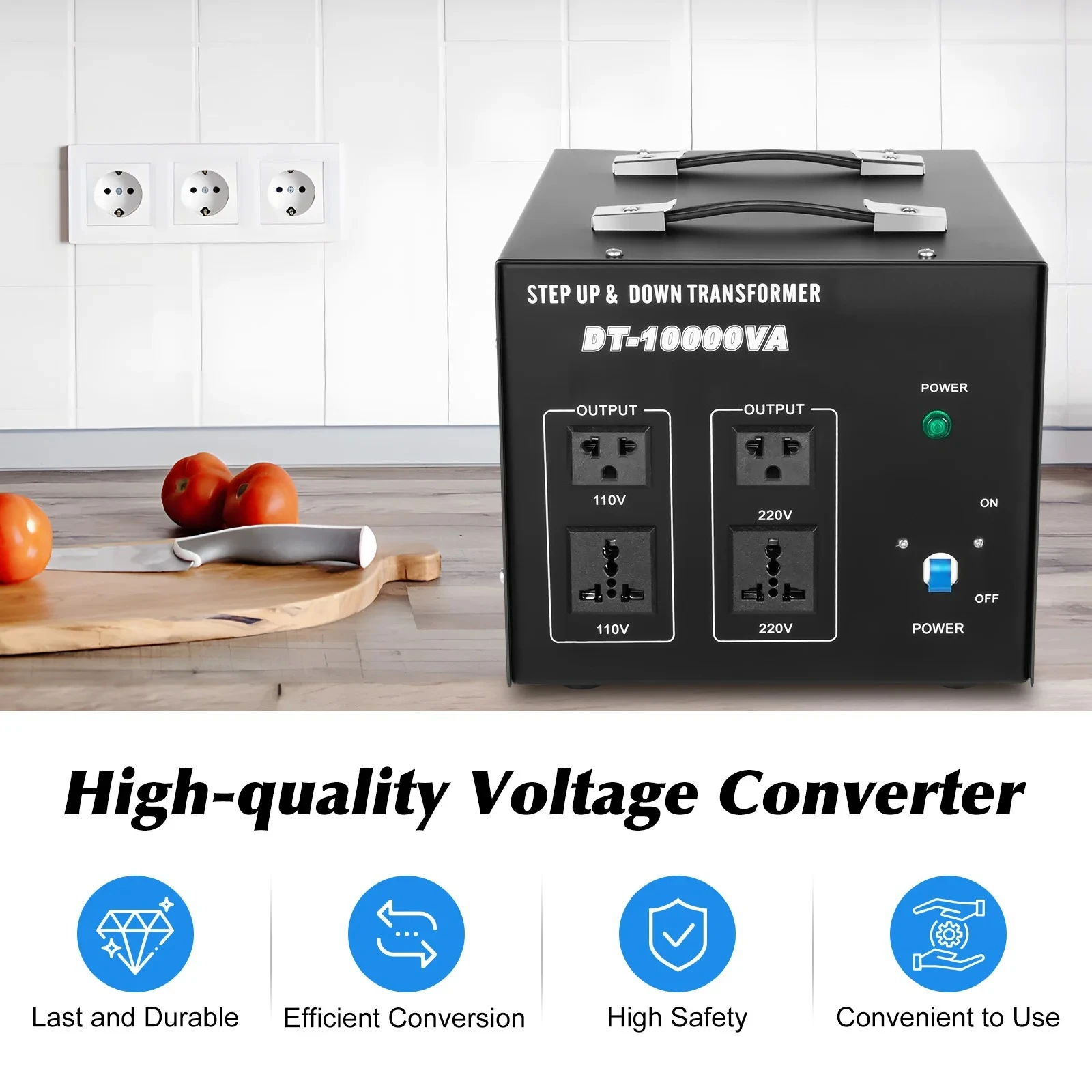 Voltage Converter AC 110 220v Step Up Or Down Voltage Regulator Converter Power Transformer 8000W