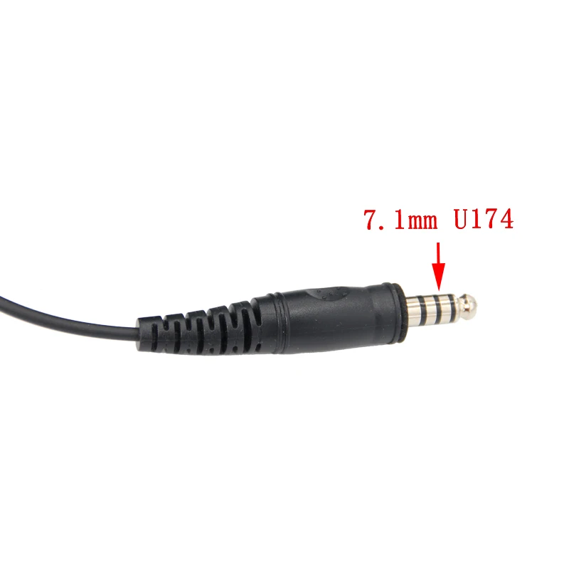 7.1mm U174 Throat Mic Tactical Air Tube Headset Earpiece K-plug 2-Pin U94 PTT For Baofeng 888S UV5R UV-5RE Kenwood TYT HYT Radio