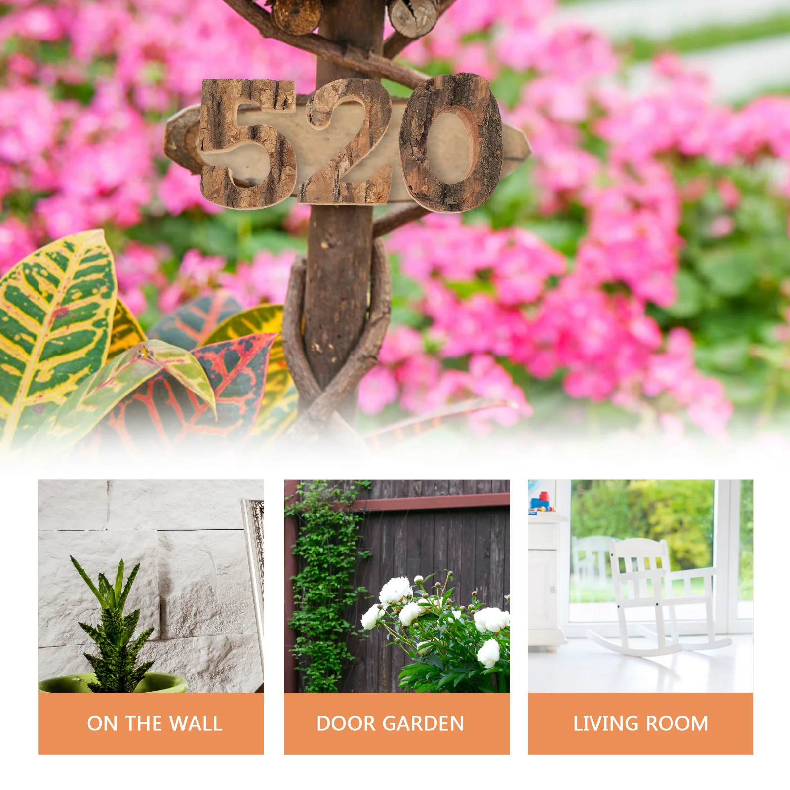 Wooden Letter Decoration DIY Crafts Number Signs Numbers for Wall Coffee Game Name The