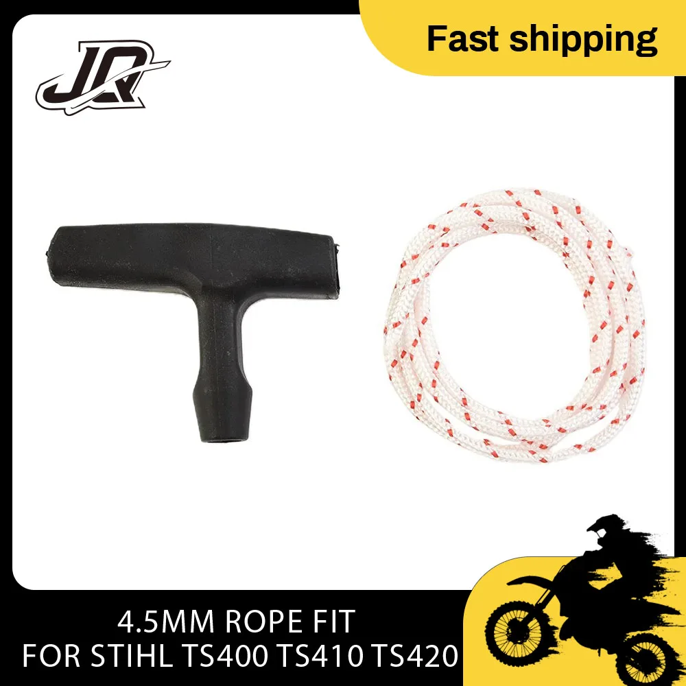 For STIHL TS400 TS410 TS420 Start Pull Handle Spare Cord Rope Garden Tools Accessory Recoil Starter Handle With 4.5mm Rope